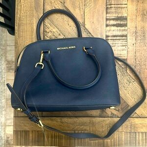 Navy blue Micheal Kors purse